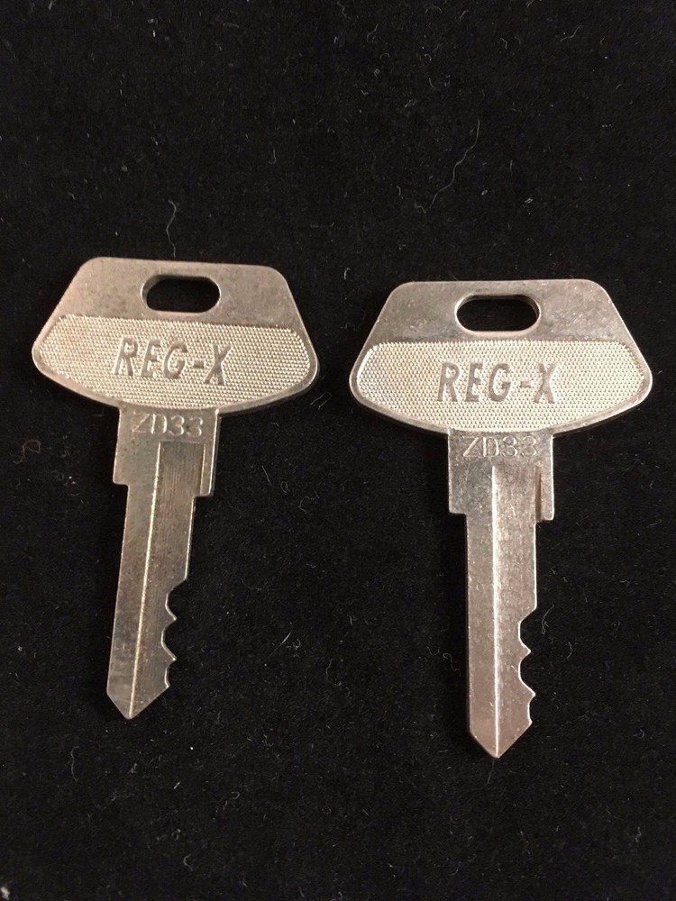 TEC CASH REGISTER, REG-X KEY, #ZD33, SET OF 2