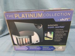 Automatic Coin Sorter- The Platinum Collection by shift3- w/ coin wrappers T