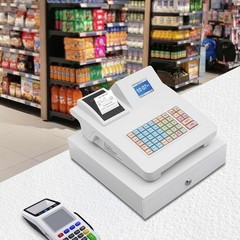 Electronic Cash Register Pos System Supermarket Bar Retail Shop with Cash Drawer