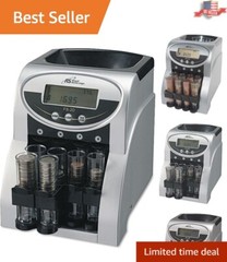 Reliable High-Speed Coin Counter with Large Hopper Ideal for Homes & Businesses