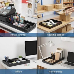 Wall or Edge Mount Shelf Thermal Printer Shelf with 4 Mounting Holes Per Side