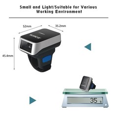 Ring Scanner Sumicor Wearable Finger Bar Code Reader Portable Mnin 3-In-1 Usb