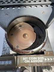 Vintage Klopp CM Hand-Crank Coin Counter – Working (Quarters Need Adjustment)
