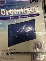 PM™ Company Bank Deposit/Utility Zipper Bag, 11″ x 6″, Blue Lot Of 5