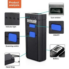 Portable Bluetooth Barcode Scanner 1d Mini Wireless Handheld Cmos Barcode Scanne