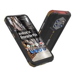 Android 14 Barcode Scanner H68T, Handheld PDA w/Zebra SE4710 Scan Black