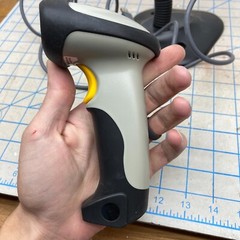 Handheld Laser Barcode Scanners W/Stand Unknown Untested