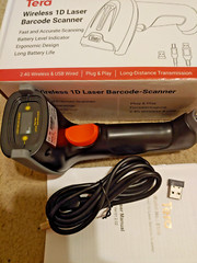 2PCS Tera Barcode Scanner Wireless 1D Versatile 2in1 2.4Ghz Wireless + USB 2.0