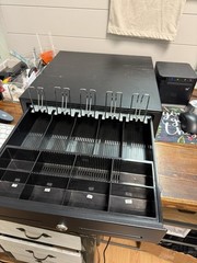Star Micronics CD3-1616 5 Bill/8 Coin Cash Drawer in Black (Model #:37965600)