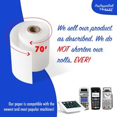 100 Rolls- 2-1/4″ x 70′ Thermal Paper (Ingenico iCT 250)