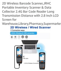 2D Wireless Barcode Scanner, JRHC Portable Inventory Scanner & Data Collector