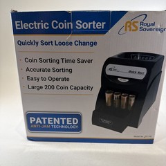 Royal Sovereign QS-1AC Electric Coin Sorter Counter Machine Tested