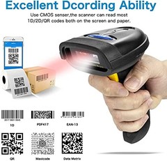 2D Barcode Scanner Wireless Bluetooth USB QR PDF417 Data Matrix NT-1228BL