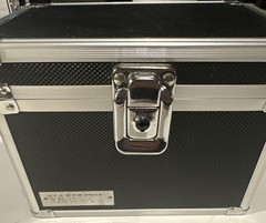 Set of 2 VAULTZ Metal Lock Boxes Security Storage Cases Silver, And Black