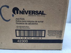 Lot of 30 Rolls of Universal Add Rolls 42300 3″ x 165′ POS Cash Register Paper
