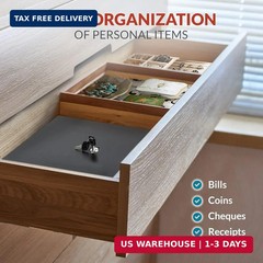 Volcora Cash Drawer Tray with Locking Cover – 11.7 x 10.3 x 2.3 Inch Metal Cash