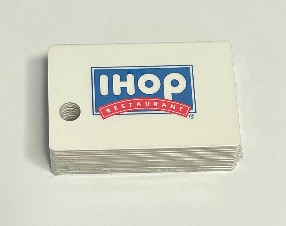 Custom Branded Throwback IHOP Employee Micros Cards 25/pk