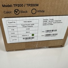 Toast TP200 Thermal Receipt Printer POS with Power Adapter Quick Shipping