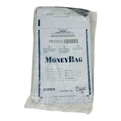 99 Bags Iconex SecurIT Tamper-Evident Deposit Bag Plastic 9 x 12 White 9419-0068