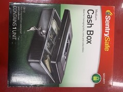 SentrySafe CB-12 Cash Box with Money Tray and Key Lock 0.21 cu Feet