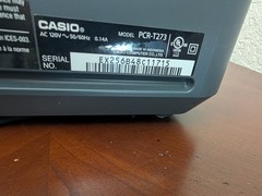 Casio PCR-T273 Electronic Cash Register