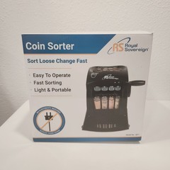 Royal Sovereign Quick Sort Counter Top Coin Sorting Machine QS-1AC Tested