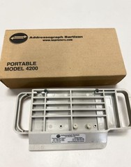 Addressograph Bartizan Portable Model 4200 Credit Card Imprinter Manual Slider
