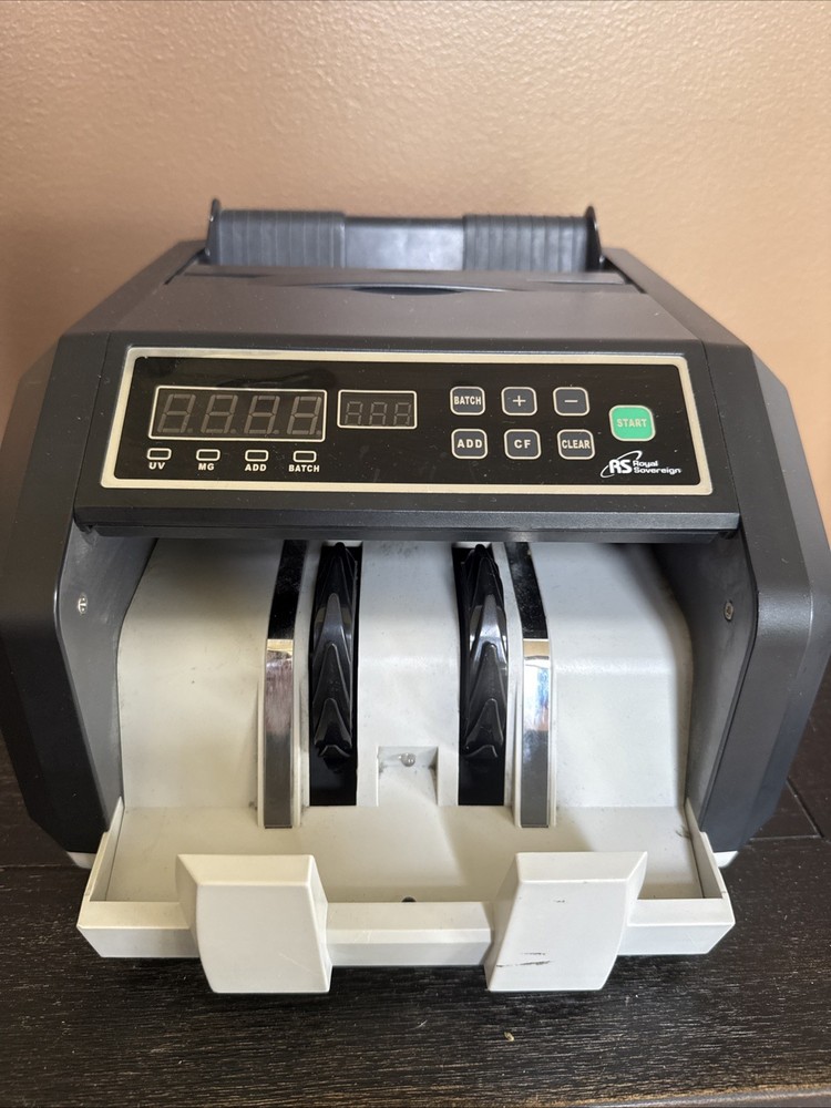 Royal Sovereign RBC-ES200 Bill Counter Cash Counter UV MG Detection Tested Works