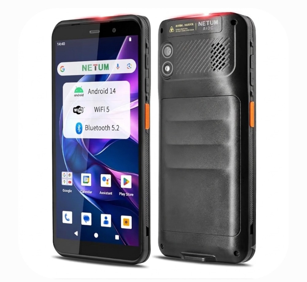 NETUM Android 14 Handheld Barcode Scanner Mobile Computer, Q900 w/ Honeywell HS7