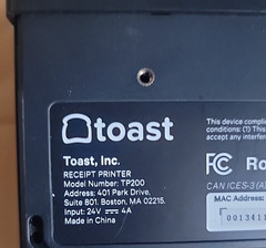 Toast TT204 (TT200) Touch POS System Dual Display 14″ & 8″ Printer TP200 – READ