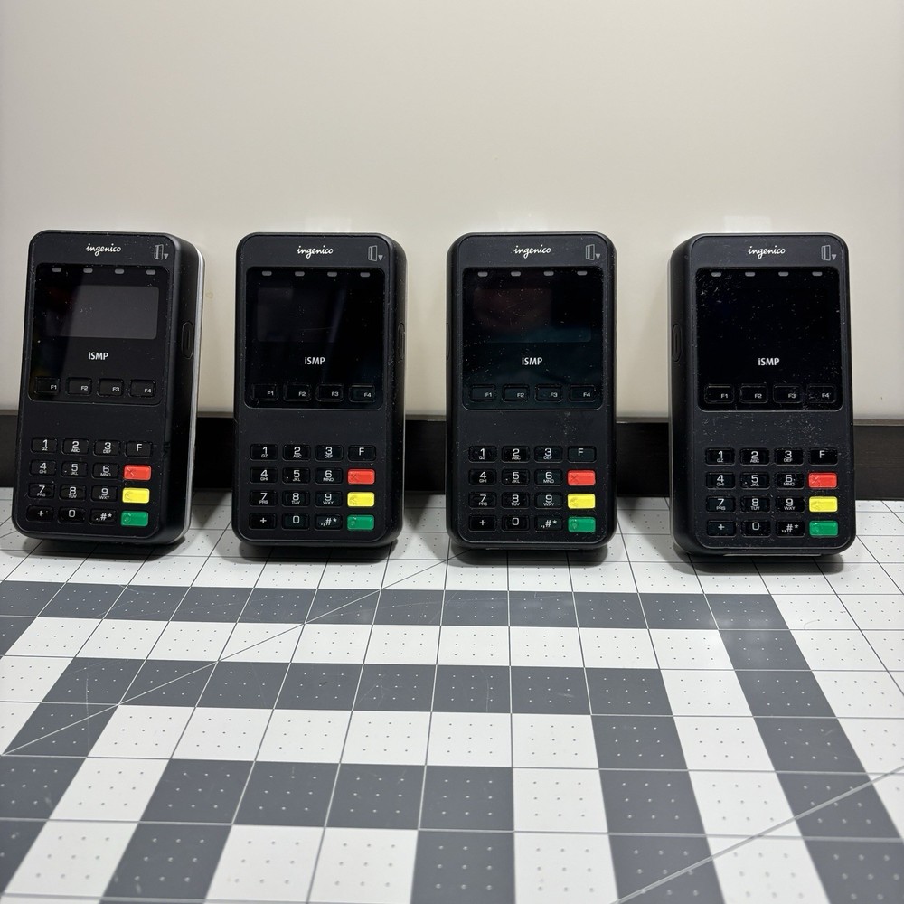 Ingenico iSMP Credit Card Reader Lot 4 Function Buttons PIN Numbers Swipe Insert