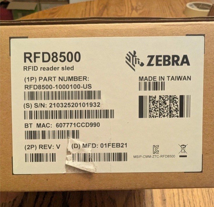 Item: Zebra RFD8500 RFID Reader Sled RFD8500-5050100-US Condition: Brand New