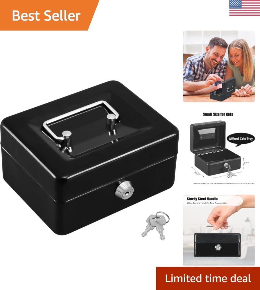 Water-Resistant Cash Drawer with Key Lock – Secure & Portable for Everyday Use