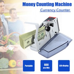 Portable Bill Counter Mini Cash Money Currency Counter Banknote Counting Machine