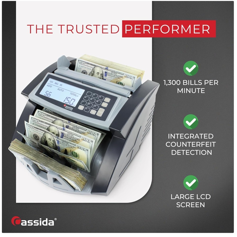Money Counter Machine with ValuCount & UV/MG/IR Detection