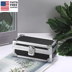 Cash Box with Lock, Aluminium Alloy Money Box for Cash Lockable Money Storage Bo