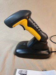 Adesso NuScan 4100B Black Bluetooth Antimicrobial Waterproof CCD Barcode Scanner