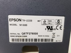 Epson TM-U220B M188B Kitchen Receipt Printer with Power Supply