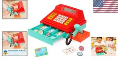 Kids Toy Cash Register – Red Scanner Set