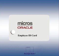 50 Genuine White Micros Oracle Magnetic Stripe Employee Swipe ID Cards