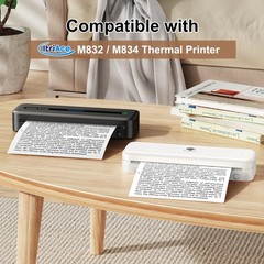 2 PCS A4 QuickDry Thermal Paper 8.5×11 Inch Fits M08F/M832/M833/M834 MT810