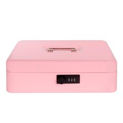 Cash Box with Combination Lock, Metal Money Box for Cash Register, Large Cash…