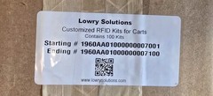 100 RFID Tags Confidex Carrier Tough II Cart Equiptment Asset ID Tracking