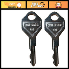 010 Key for Drawers with 010R/010L Locks – Compatible with POS Registers, Chrome