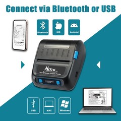 MRBOSS 80mm Portable Bluetooth Receipt Printer – Easy-to-connect Thermal Receipt