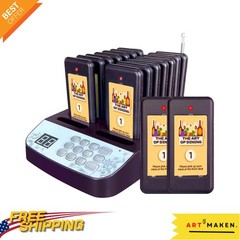 Complete 16-Pager Wireless Paging System for Restaurants – Waterproof & Durable