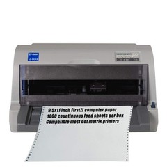 FirstZi 9-1/2 x 11 Inches NCR Continuous Feed Computer Paper 2-Ply, 1000…