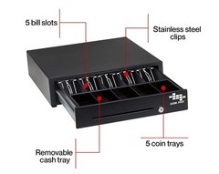 Heavy Duty Cash Register Drawer + Thermal Receipt Printer (80mm) + Barcode Sc…