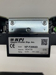 NPI NP-F2092D Thermal Kiosk Printer Head Mechanism – 12V – Tested Working