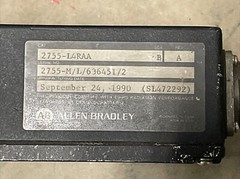 Refurbish Allen Bradley Lazer Scanner, CAT: 2755-L4RAA, Series: B, Rev A